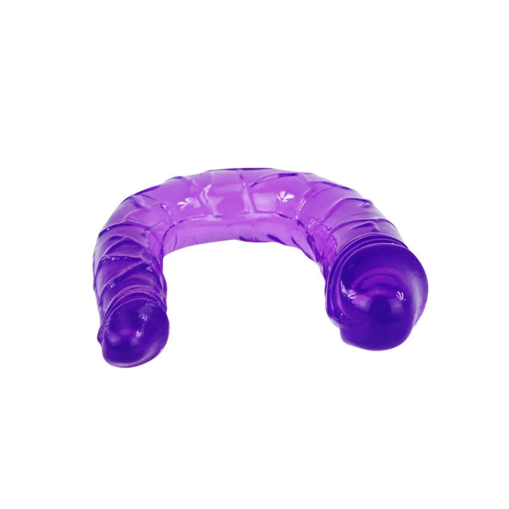 BAILE - DUBBELE GELATINE DILDO LILA - Image 4