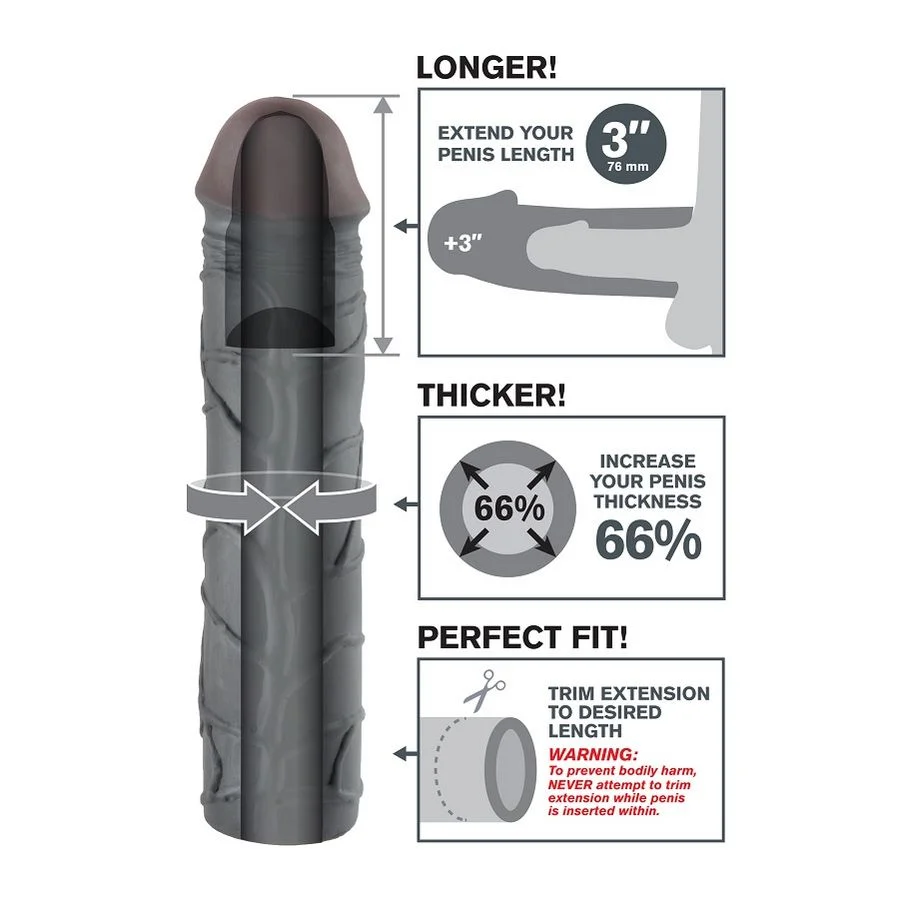 FANTASY X- TENSIONS - MEGA 3 EXTENSION BLACK - Image 4