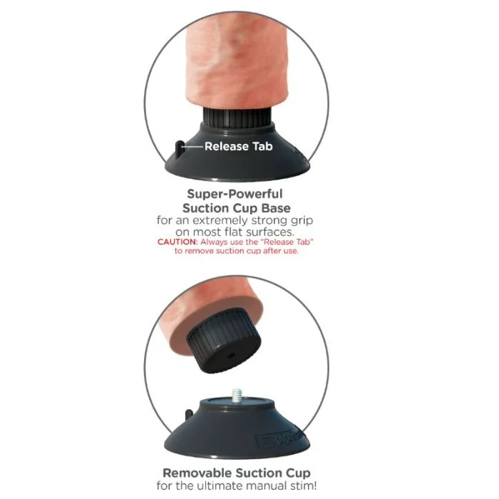 KING COCK - VIBRATOR DILDO 17,78 CM NATUURLIJK - Image 5