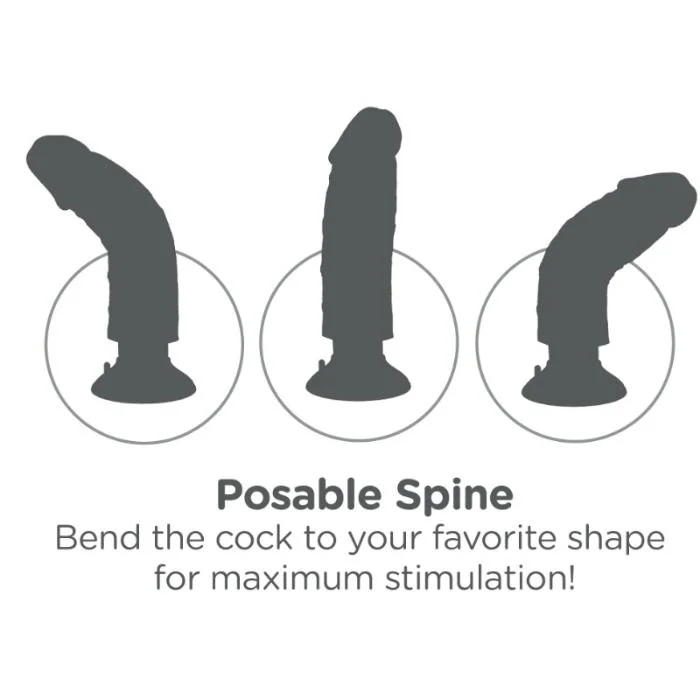 KING COCK - VIBRATOR DILDO 17,78 CM NATUURLIJK - Image 7