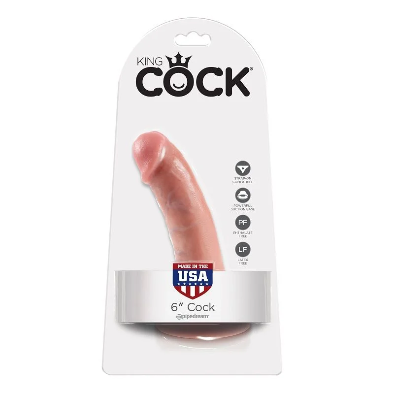 KING COCK - 6 DILDO FLESH 15.2 CM - Image 3