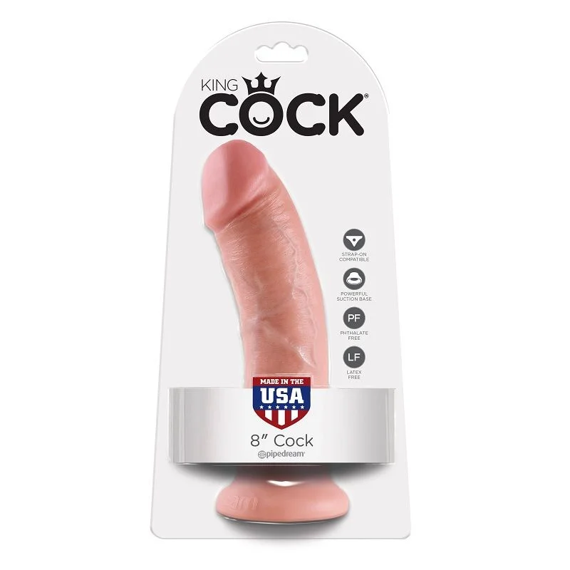 KING COCK - 8 DILDO FLESH 20.3 CM - Image 3