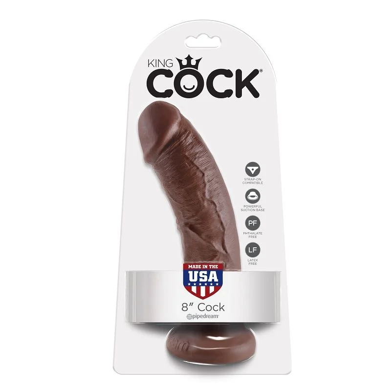 KING COCK - 8 DILDO BROWN 20.3 CM - Image 2