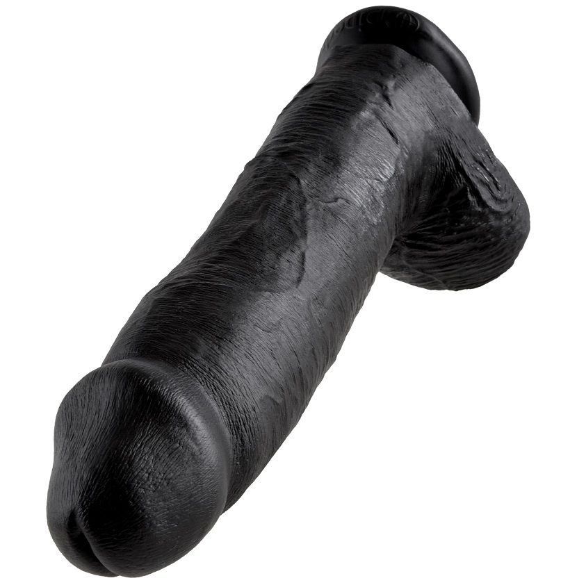 KING COCK - GODE NOIR AVEC BOULES 30.48 CM - Image 3
