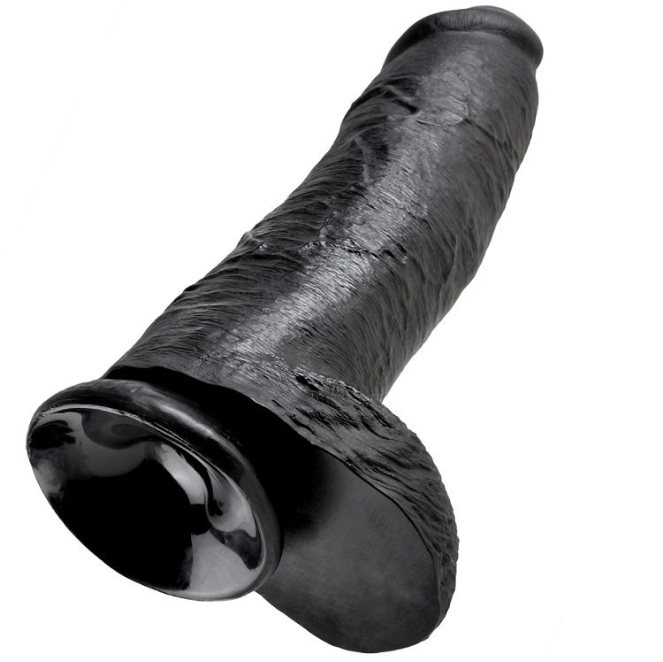 KING COCK - GODE NOIR AVEC BOULES 30.48 CM - Image 4