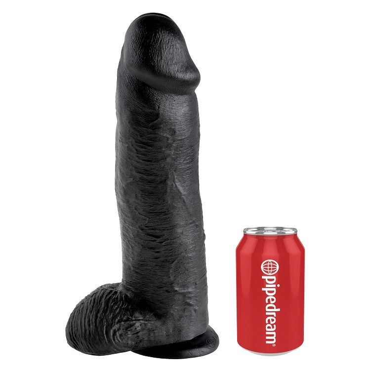 KING COCK - GODE NOIR AVEC BOULES 30.48 CM - Image 5