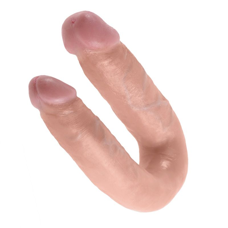 KING COCK - GODE DOUBLE PÉNÉTRATION 13.9 CM NATUREL - Image 3