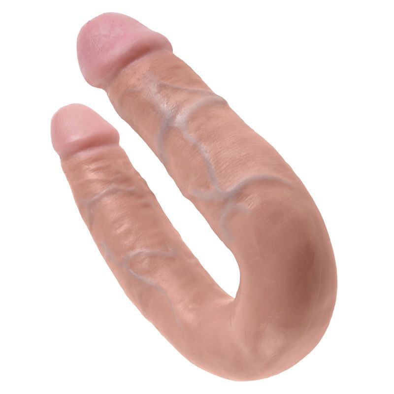 KING COCK - GODE DOUBLE PÉNÉTRATION 13.9 CM NATUREL - Image 4
