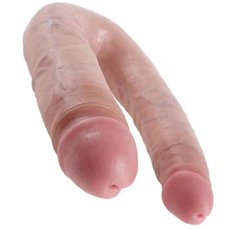 King Cock - Dubbele Penetratie Dildo 17.8 Cm Natuurlijk