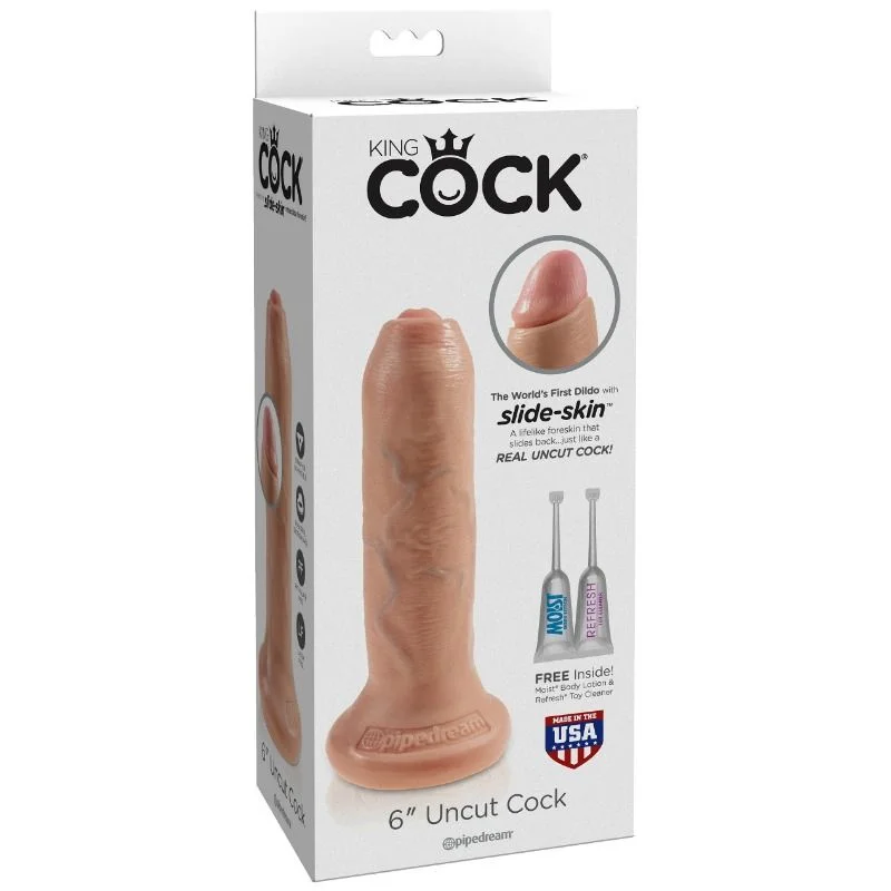 King Cock - Realistische Non-Circumcisie Gode 15 Cm - Image 4
