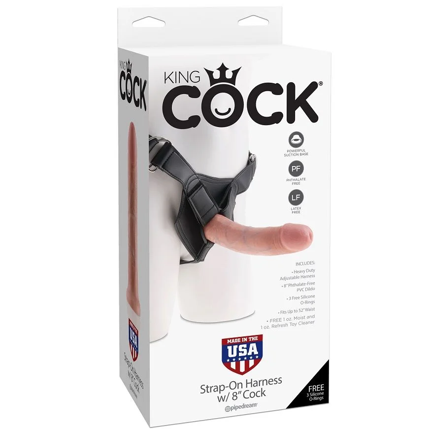King Cock - Harness With Realistic Penis 20.3 Cm - Image 5