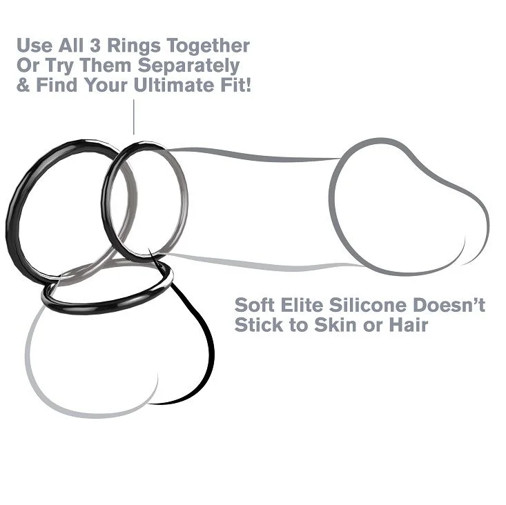 FANTASY C-RINGZ - SILICONE 3 RING STAMINA SET - Image 3