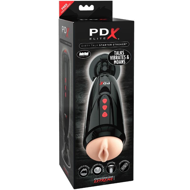 PDX ELITE - DIRTY TALK STARTER STROKER - Image 4