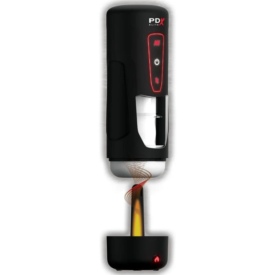 PDX ELITE - MASTURBATEUR AUTOMATIQUE MILK ME HOTTER AVEC VIBRATION À EFFET DE POUSSÉE ET DE CHALEUR - Image 3