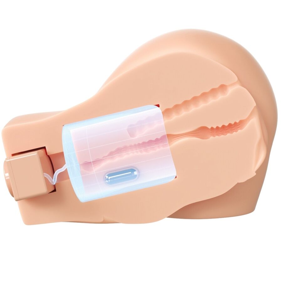 Pdx Elite - Back That Ass Up Realistic Vibrating Vagina And Anus Masturbator - Image 5