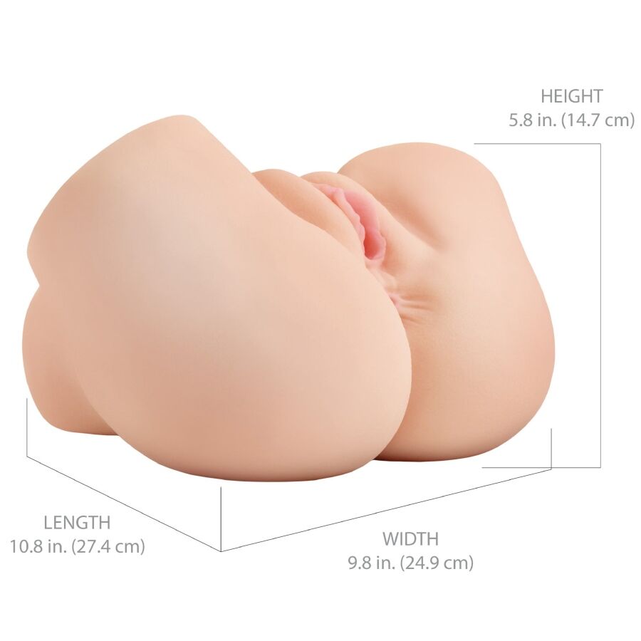 Pdx Elite - Back That Ass Up Realistic Vibrating Vagina And Anus Masturbator - Image 6